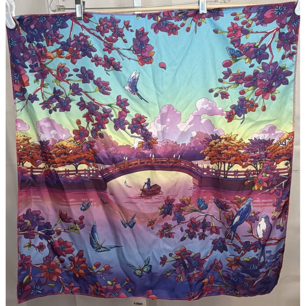 LUSH Hanami Knot Wrap 375 Cherry Blossom Camila Nogueira 70cm Recycled